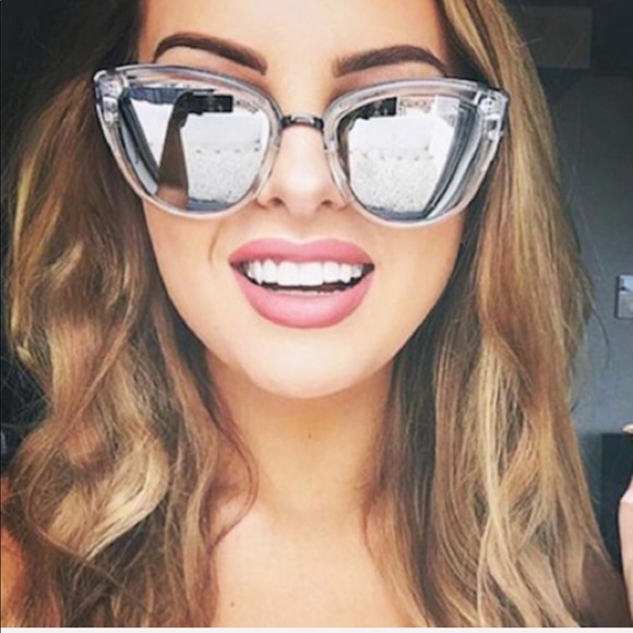 Quay Australia Mirrored Cat Eye Sunglasses - Picture 2 of 4